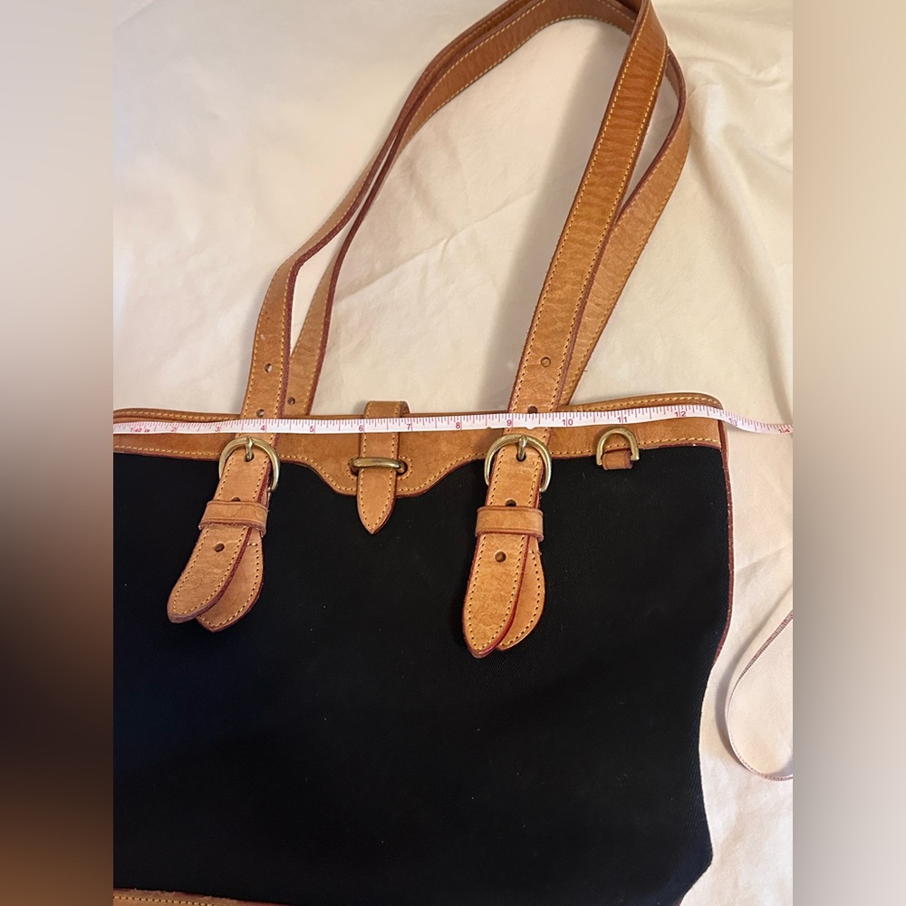 Dooney & Bourke Black and Tan Hobo Bag - Picture 16 of 16